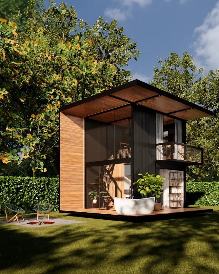 Tiny house Modelo Refúgio — 40 m²